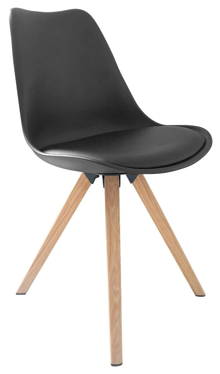 Tischgruppe KIRA anthrazit Eiche B/H/T: ca. 160x75x90 cm