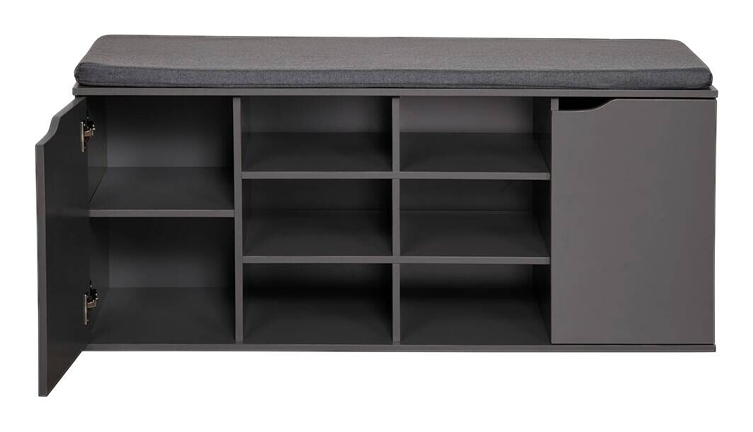 Kesper Schuhregal grau Spanplatte B/H/T: ca. 103x48x30,5 cm