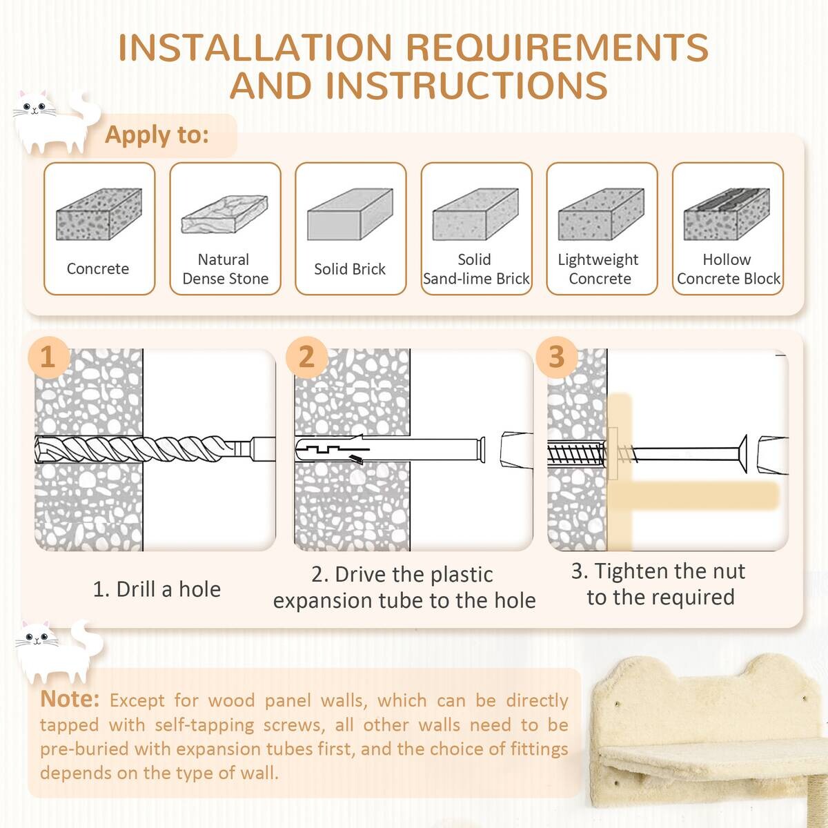 PawHut Fitness-Zubehör beige Edelstahl B/H/L: ca. 28x40x73 cm