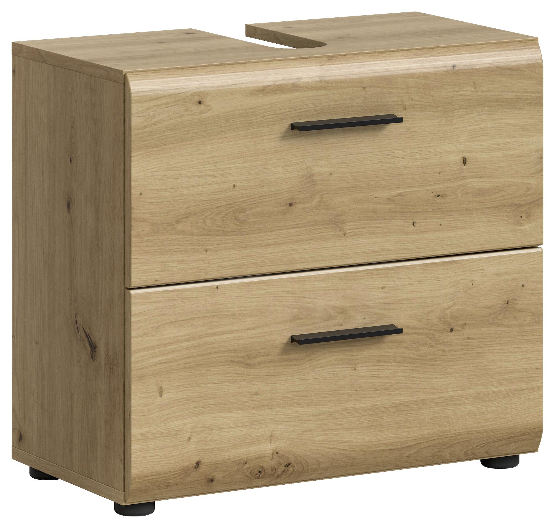 Waschbeckenunterschrank Ice Artisan Oak Nachbildung B/H/T: ca. 60x54x60 cm