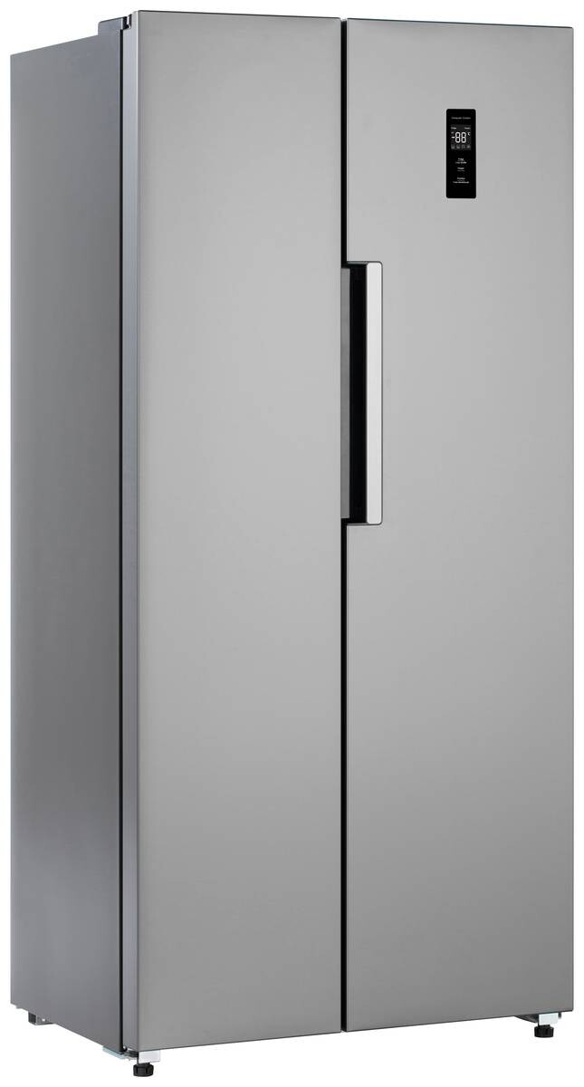 POCOline Side-by-Side SBS 179-444 ESID silber B/H/T: ca. 83x179x61 cm