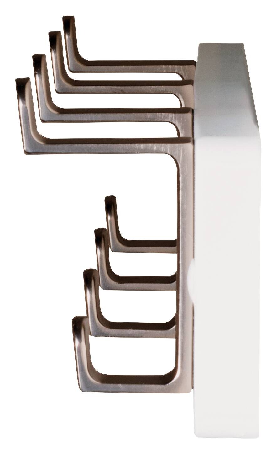 Garderobenleiste  weiß Metall B/H/T: ca. 45x7x6 cm