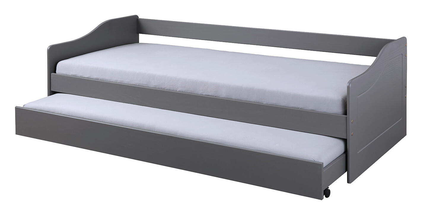 Funktionsbett Malte grau Liegefläche B/L: ca. 90x200 cm