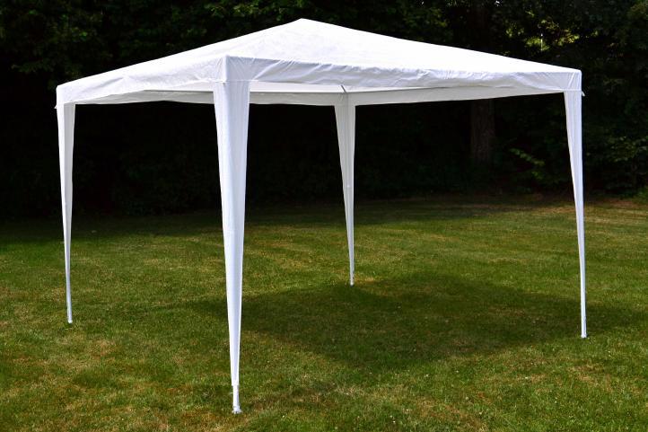 VCM Pavillon weiß Stahlrohr B/H/L: ca. 300x197x300 cm VCM Pavillon weiß Stahlrohr B/H/L: ca. 300x197x300 cm