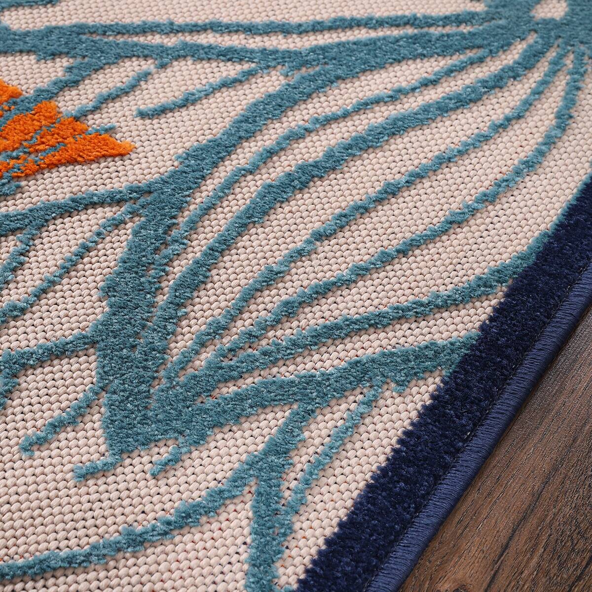 Sanat Outdoorteppich FLORAL bunt B/L: ca. 80x200 cm