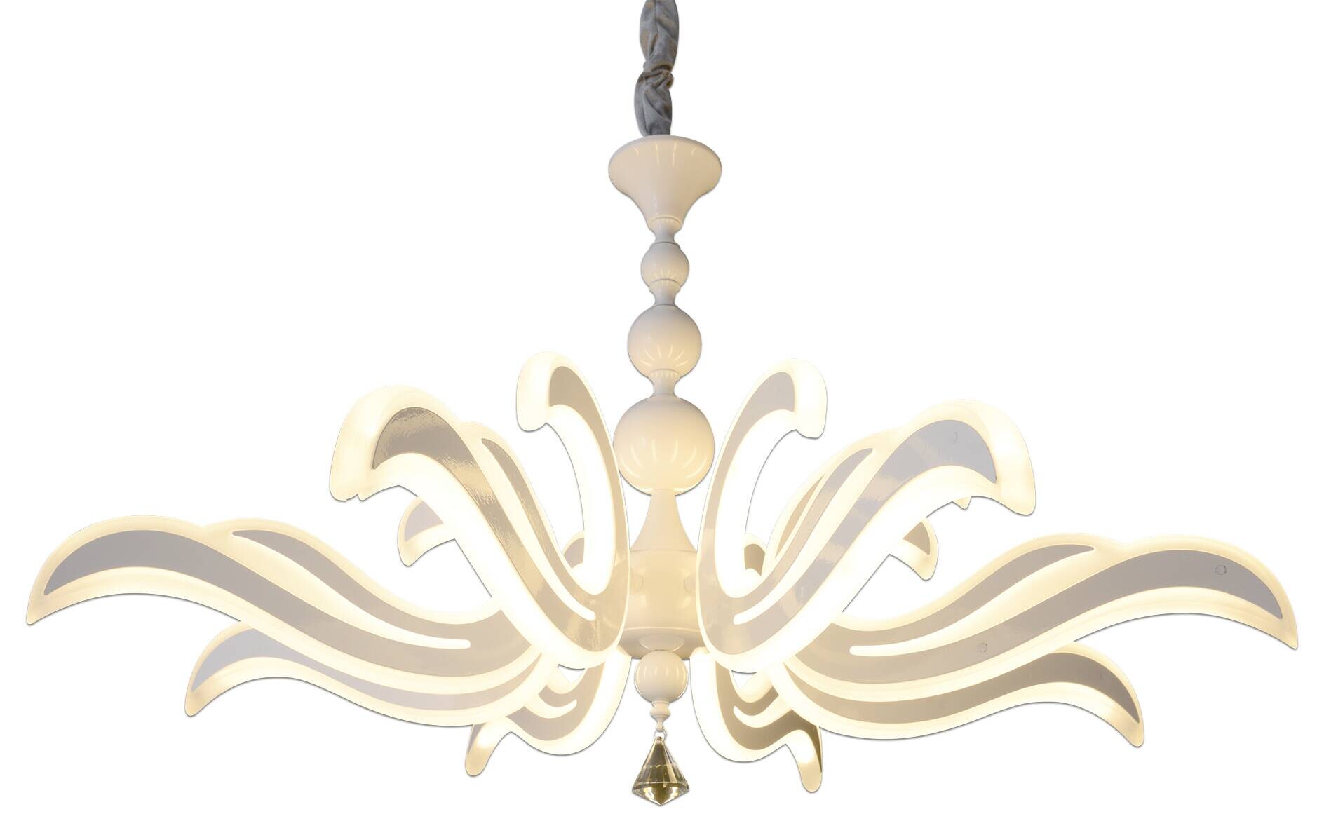 Näve Leuchten Pendelleuchte 6081323 weiß Metall Kunststoff B/H/T: ca. 66x120x66 cm null 1 Brennstellen