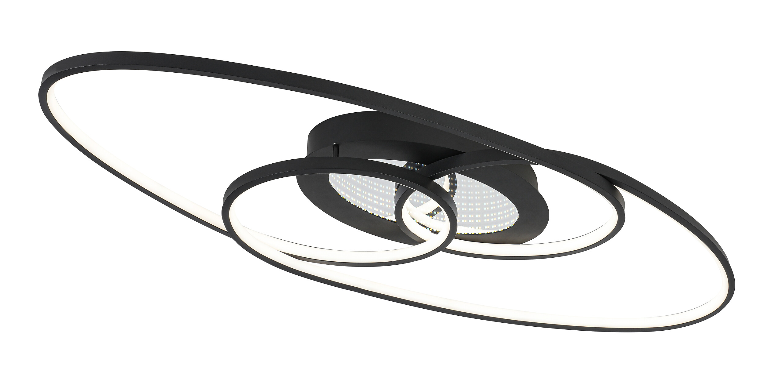 Nolo LED-Deckenleuchte Flow schwarz Metall B/H/L: ca. 30x7,5x85 cm