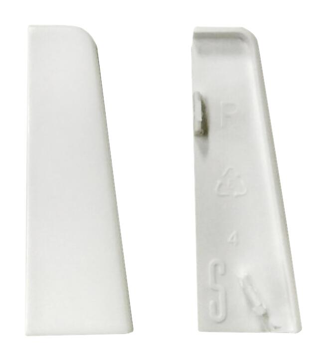 Endkappe weiß L/B/H: ca. 1x1x5,8 cm