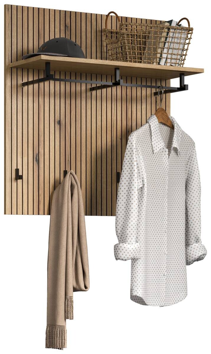 Garderobenpaneel Pure Bliss Eiche Evoke Oak Nachbildung B/H/T: ca. 80x84x28 cm