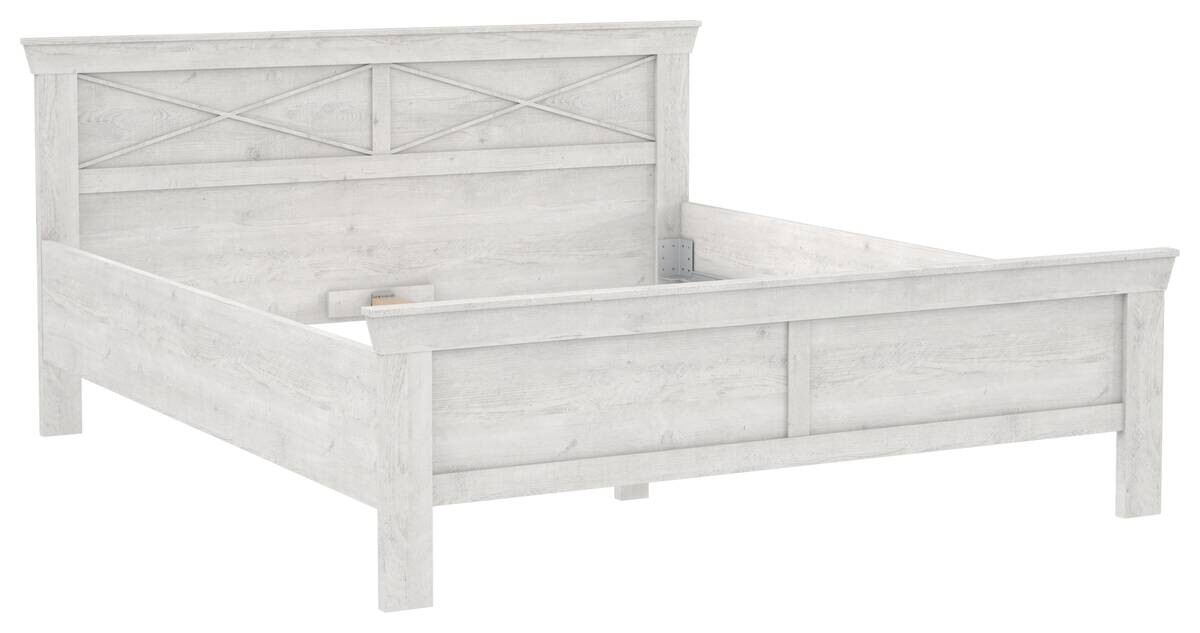 Bett weiß Pinie Nachbildung Liegefläche B/L: ca. 180x200 cm