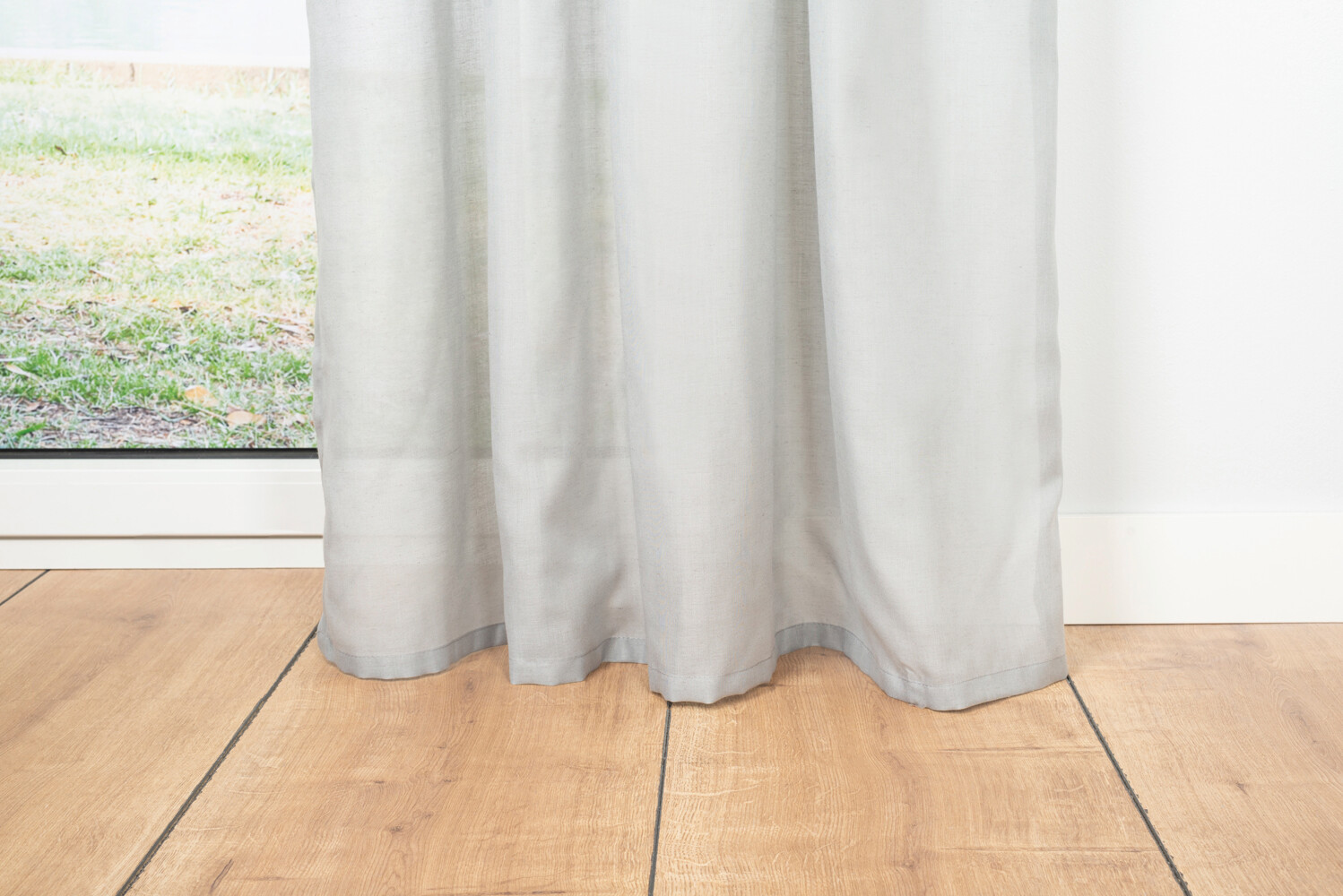 Ösenvorhang BREEZE grau B/L: ca. 135x300 cm