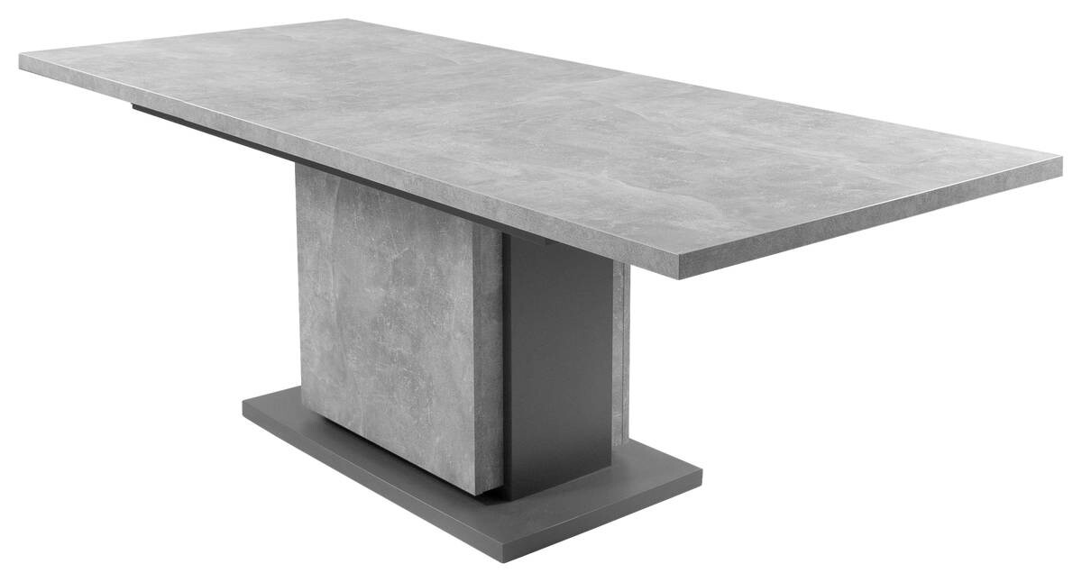 Tisch BRITTA Beton Optik anthrazit B/H/T: ca. 160x75x90 cm
