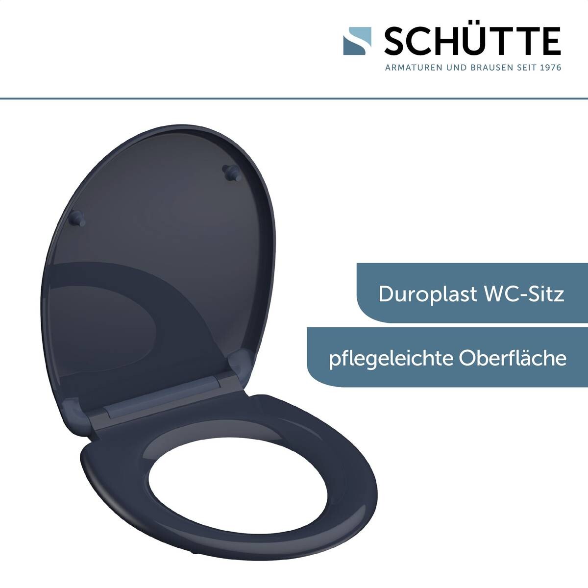 Schütte Duroplast WC-Sitz ANTHRAZIT Duroplast