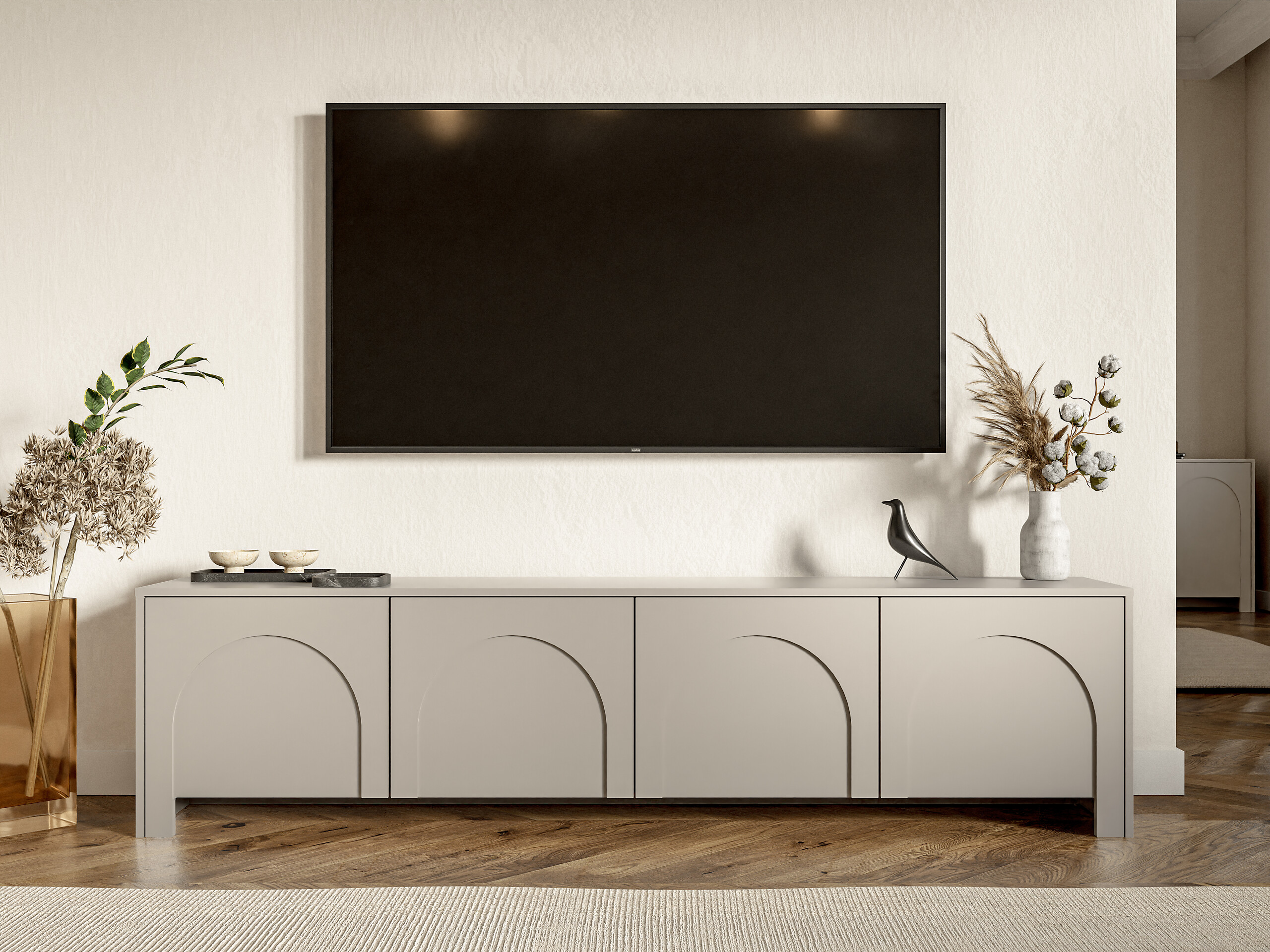 TV-Lowboard ARCO Cashmere B/H/T: ca. 150x49x35 cm
