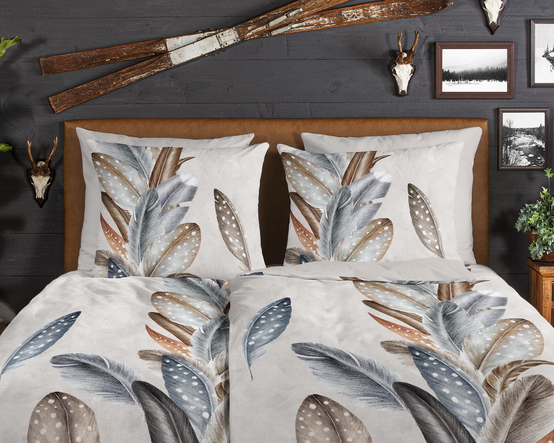 Bettwäsche Eina sand Baumwolle B/L: ca. 155x220 cm