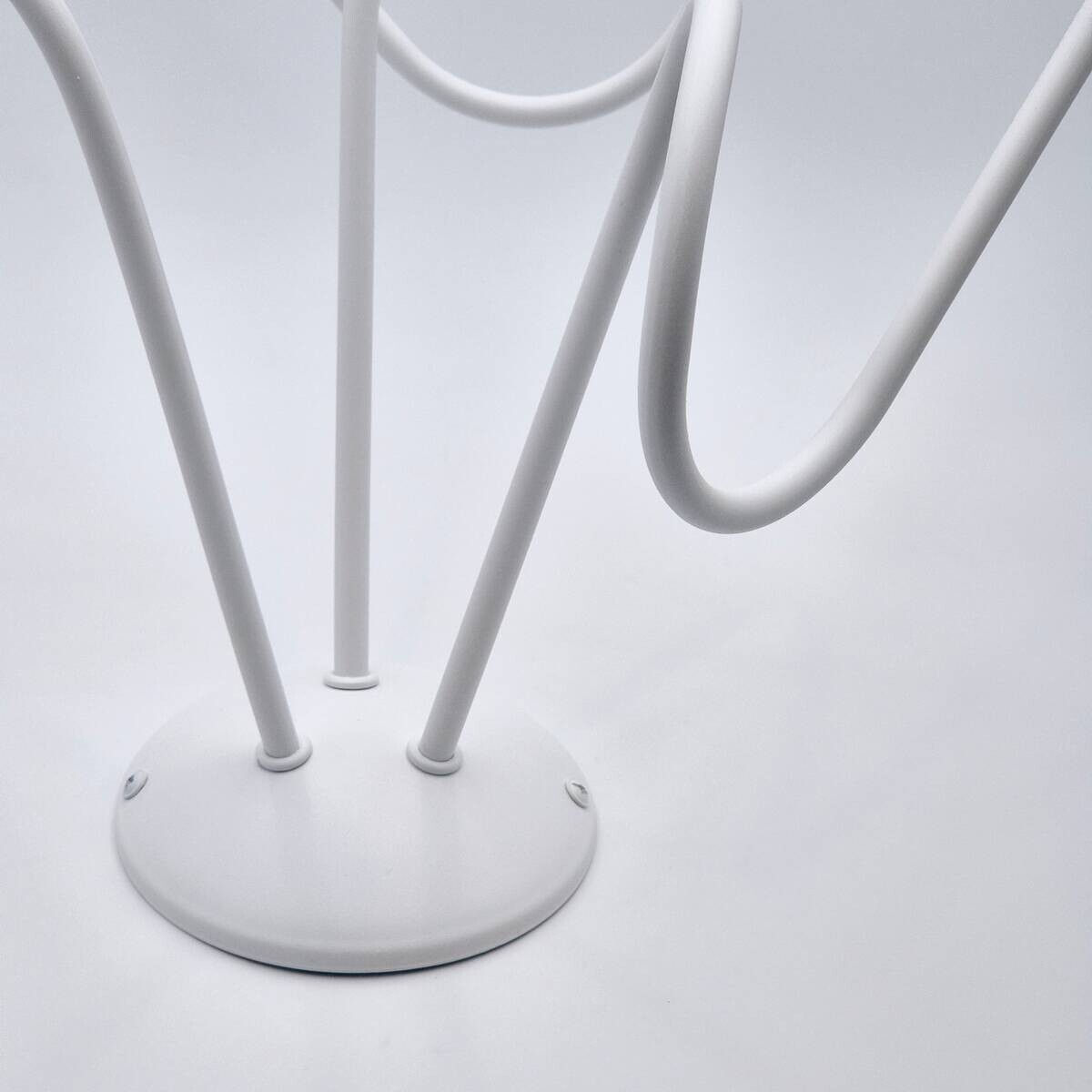 Lamkur Kronleuchter weiß Stahl B/H/L: ca. 39x54x54 cm E27 3 Brennstellen