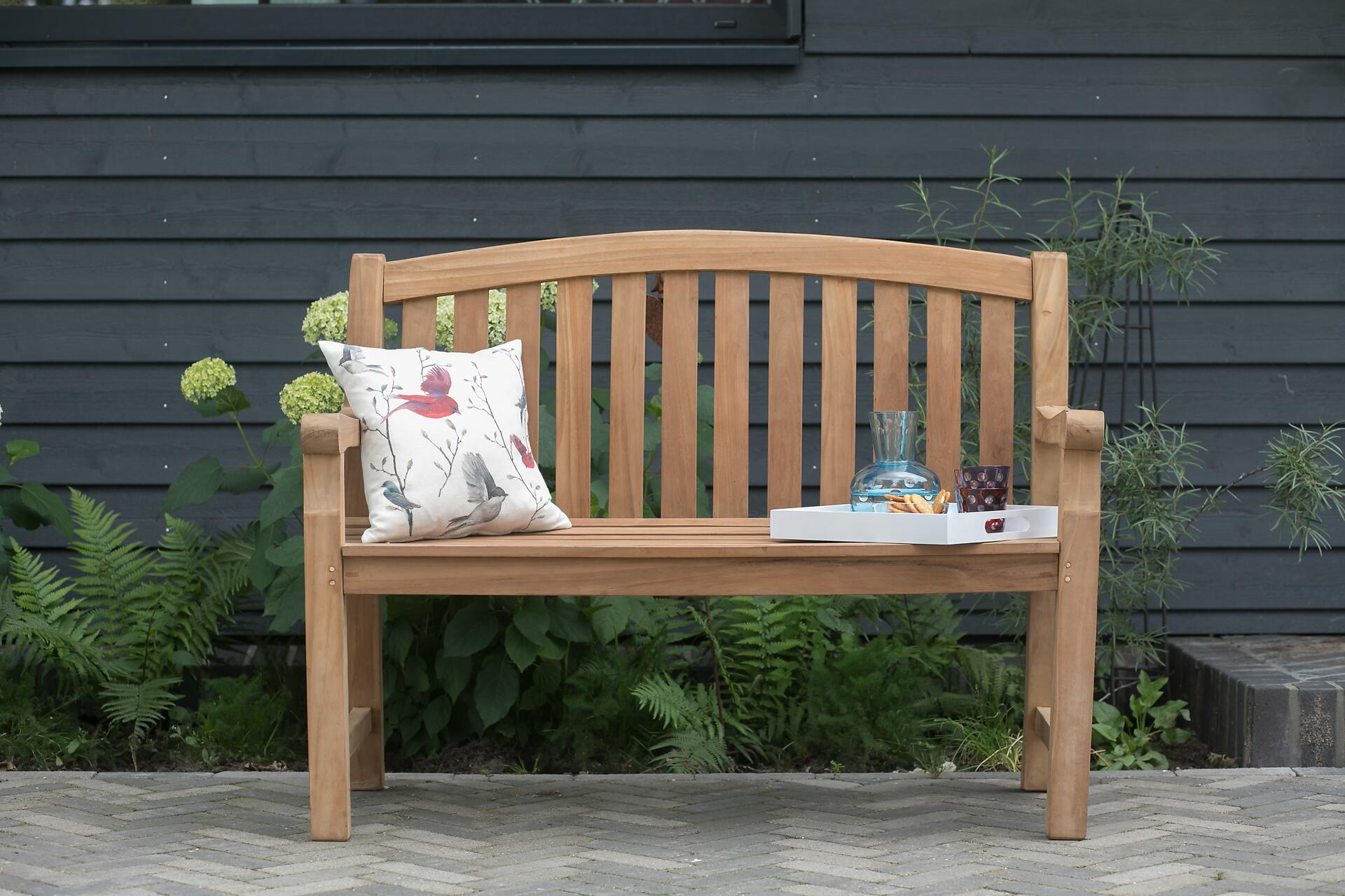 deVries Gartenbank Woodie braun Teakholz B/H/T: ca. 120x94x57 cm