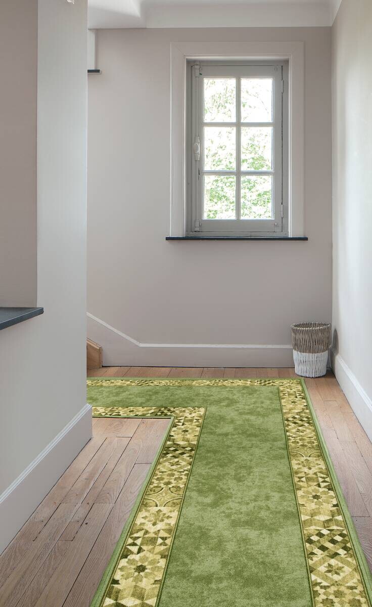 Läufer Murcia grün B: ca. 100 cm pro Meter