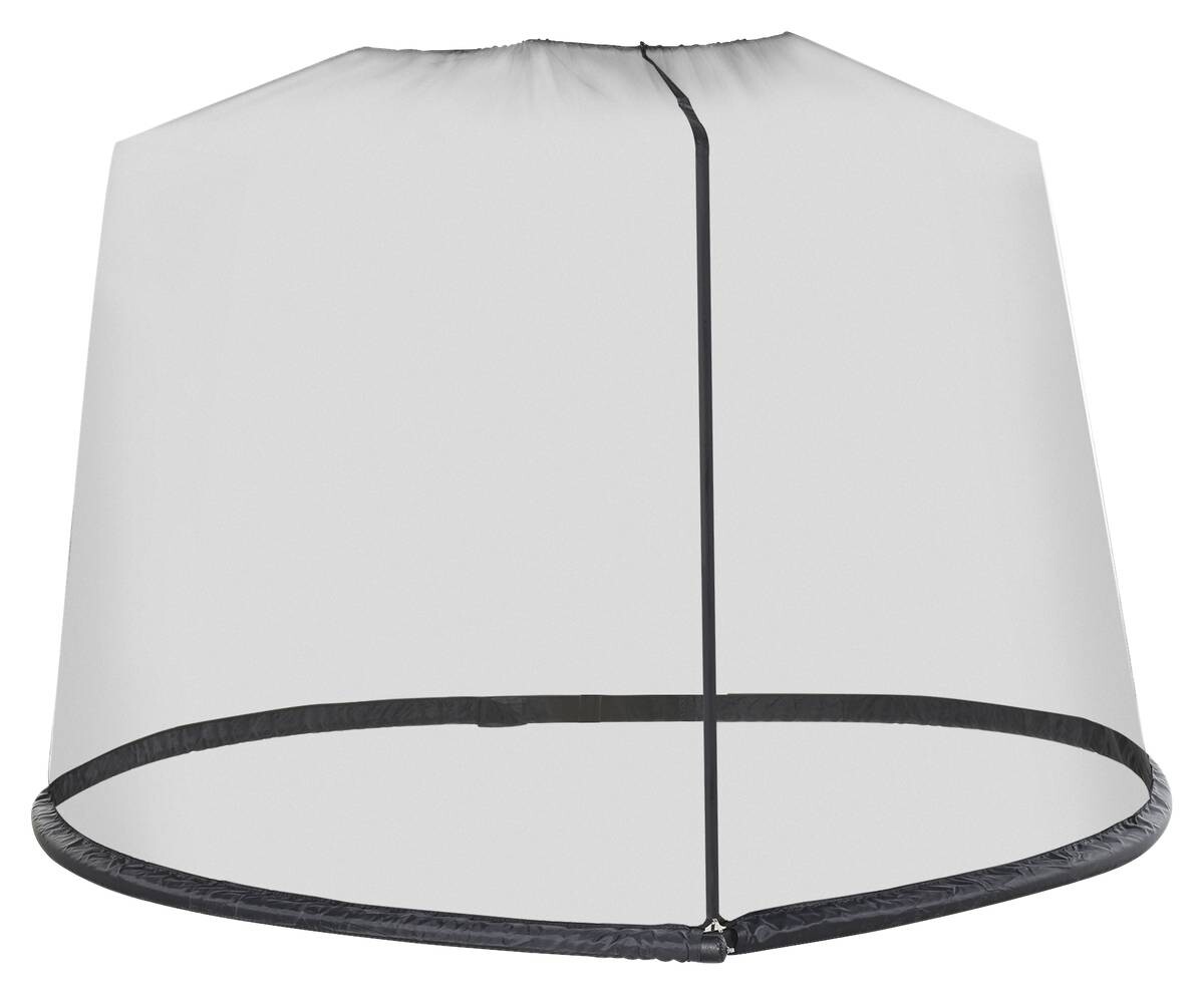Outsunny Moskitonetz für Sonnenschirm schwarz Kunststoff H/D: ca. 230x300 cm