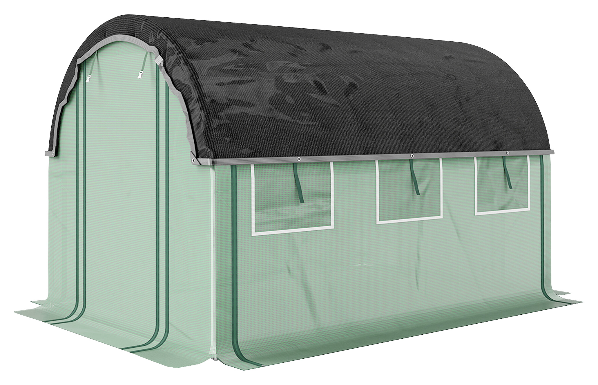 Outsunny Folientunnel B/H/L: ca. 200x198x300 cm