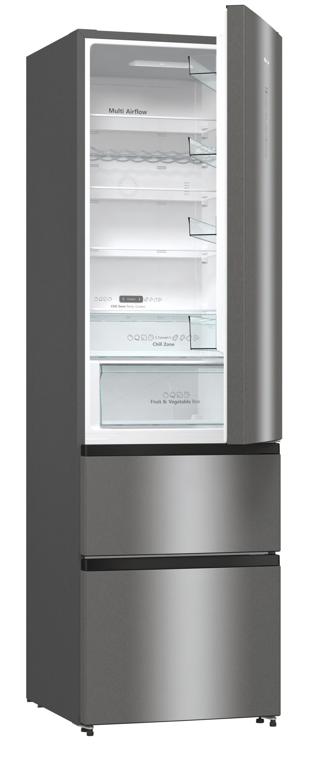 Hisense Kühl-/Gefrierkombination RM469N4ACD Silbergrau