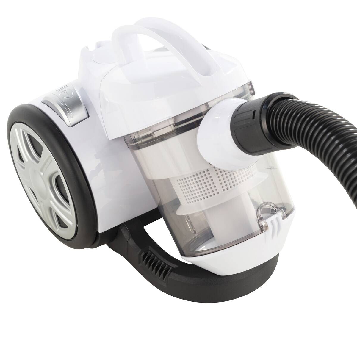 POCOline Bodenstaubsauger silber weiß Kunststoff Metall B/H/L: ca. 23x26x33 cm