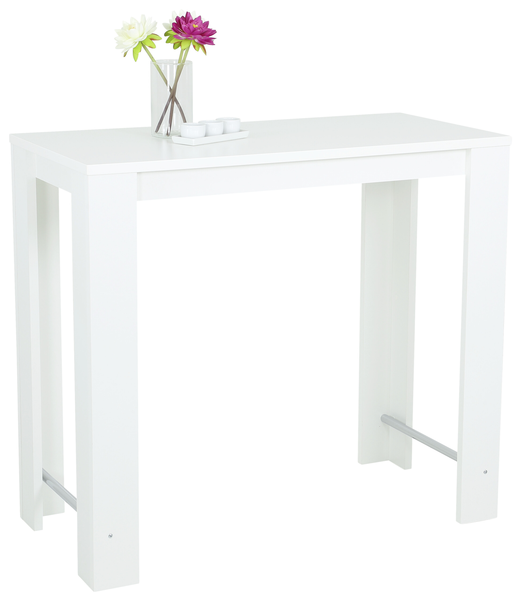 Bartisch FRIEDA T weiß Holzwerkstoff B/H/T: ca. 120x108x58 cm