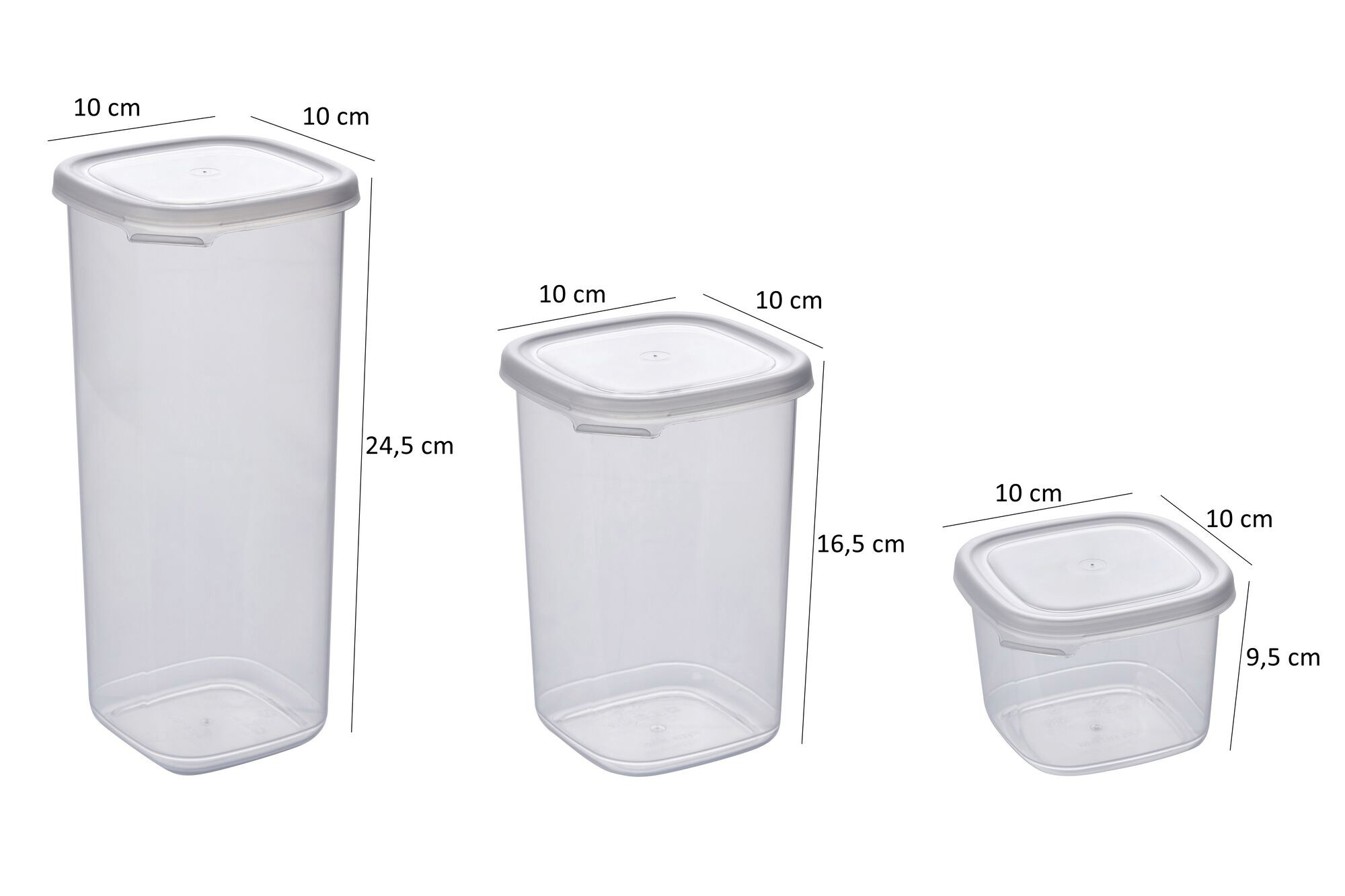 HermiaConcept Vorratsdosenset 18tlg. weiß