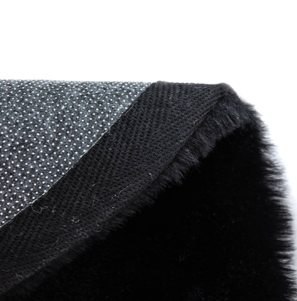 Teppich Softy schwarz D: ca. 80 cm