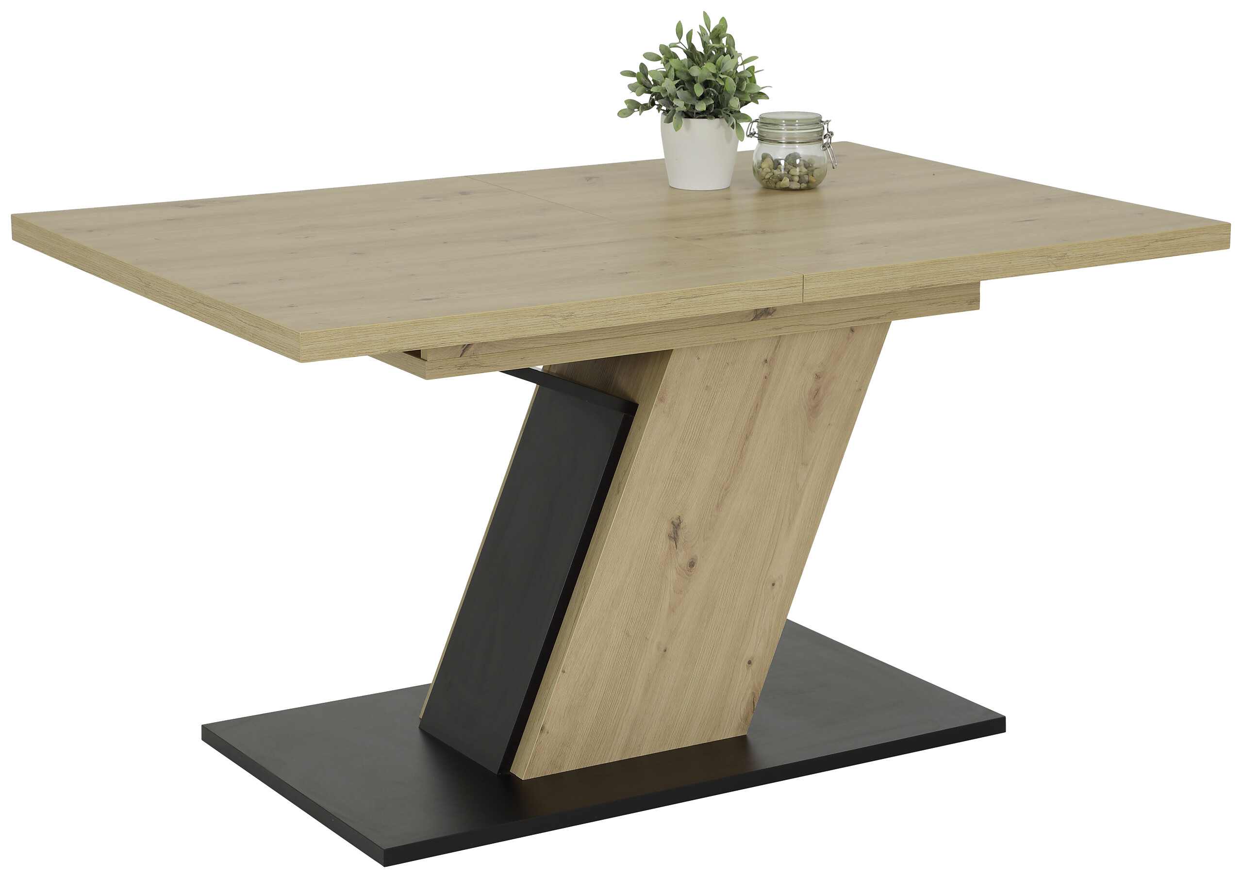 Essgruppe Luise Eiche anthrazit Holzwerkstoff B/H/T: ca. 180x76x90 cm