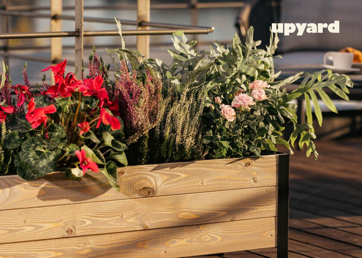 UPYARD Hochbeet MODERN grau Holz B/H/L: ca. 36x32x118 cm