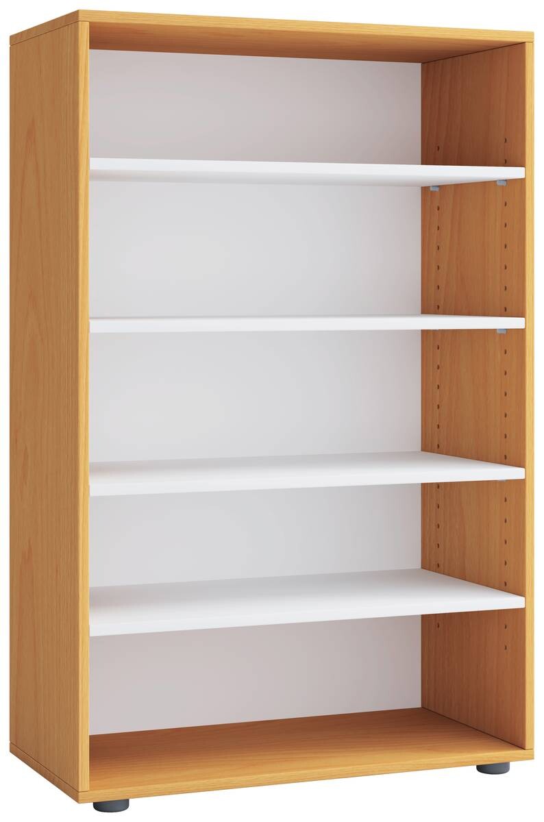 Schuhregal Lona buche Nachbildung weiß B/H/T: ca. 70x110x37 cm