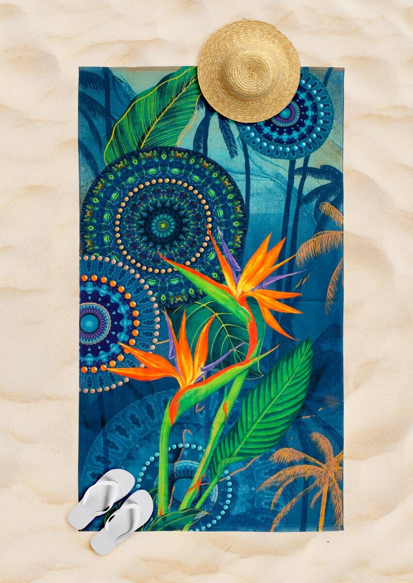 HIP Strandtuch Novia Multi Baumwolle B/L: ca. 100x180 cm