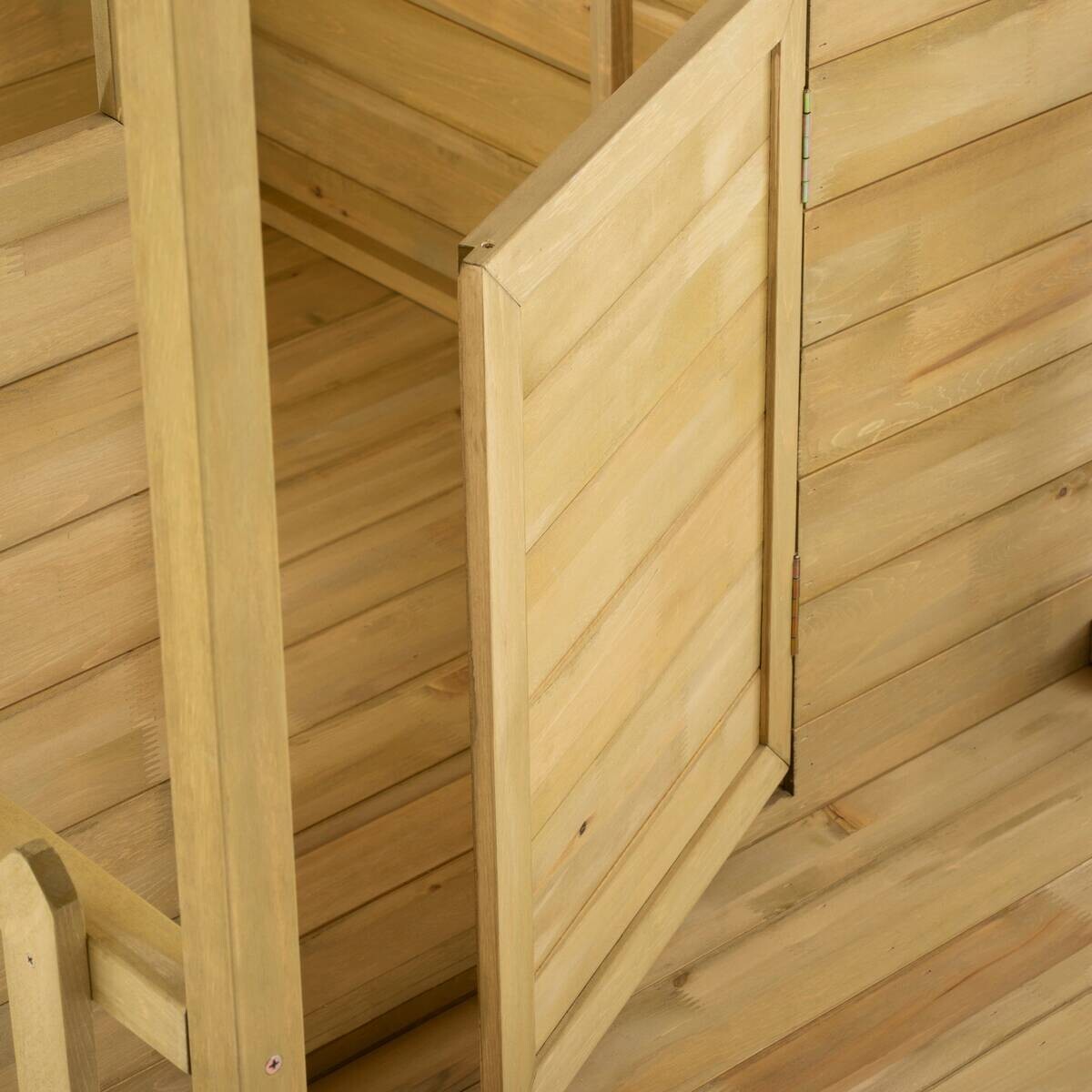 Zwerkules Spielhaus Villa natur B/H/L: ca. 121x140x137 cm