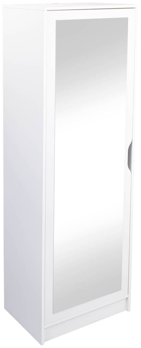 Schuhschrank Westphalen 1D weiß beschichtet Nachbildung B/H/L: ca. 40x189,5x58 cm