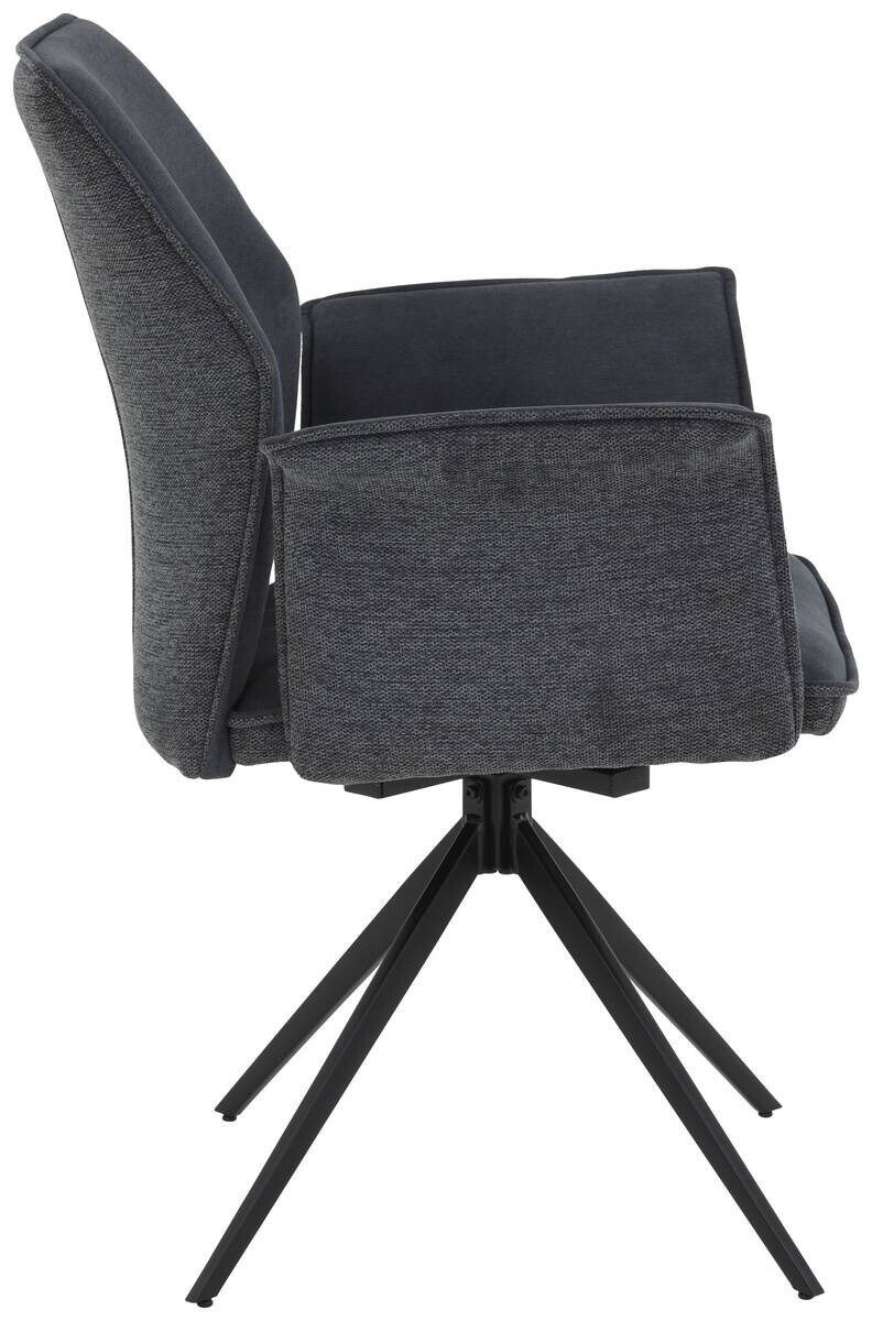 Armlehnstuhl Susanne anthrazit Microfaser B/H/T: ca. 65x92x64 cm