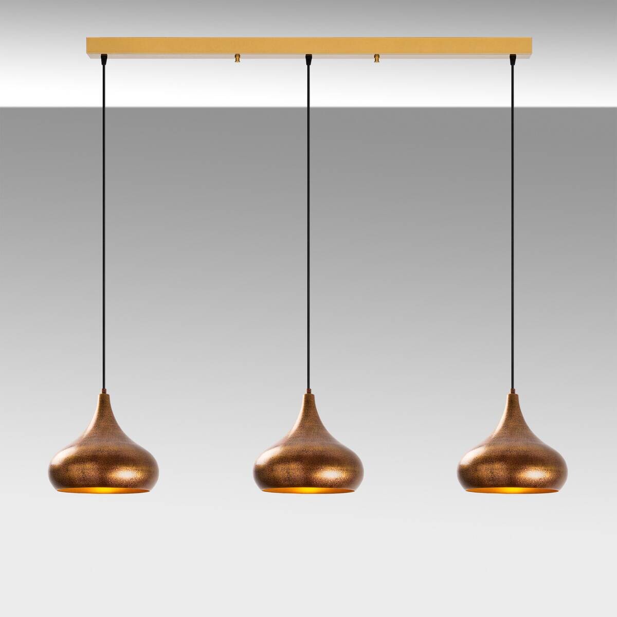 Opviq Pendelleuchte Muba-11553 B/H/T/L: ca. 140x126x30x140 cm E27 3 Brennstellen