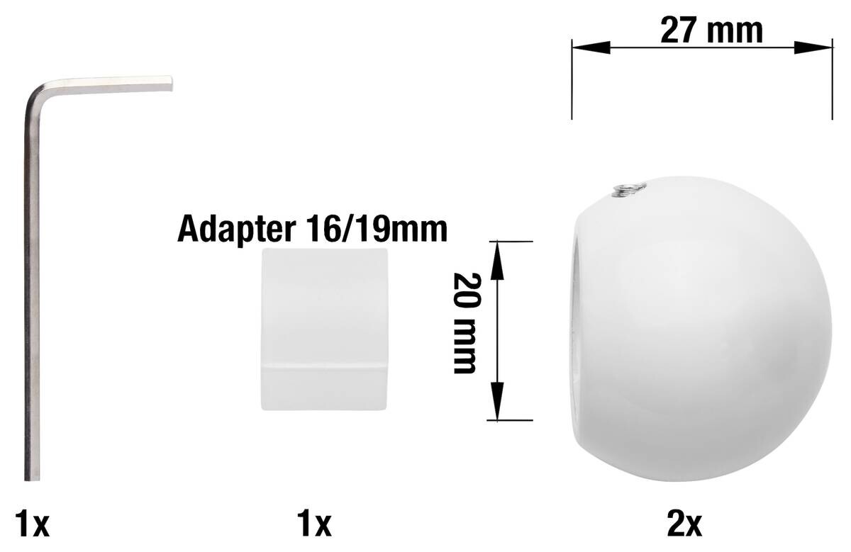 ondeco Endstück ball