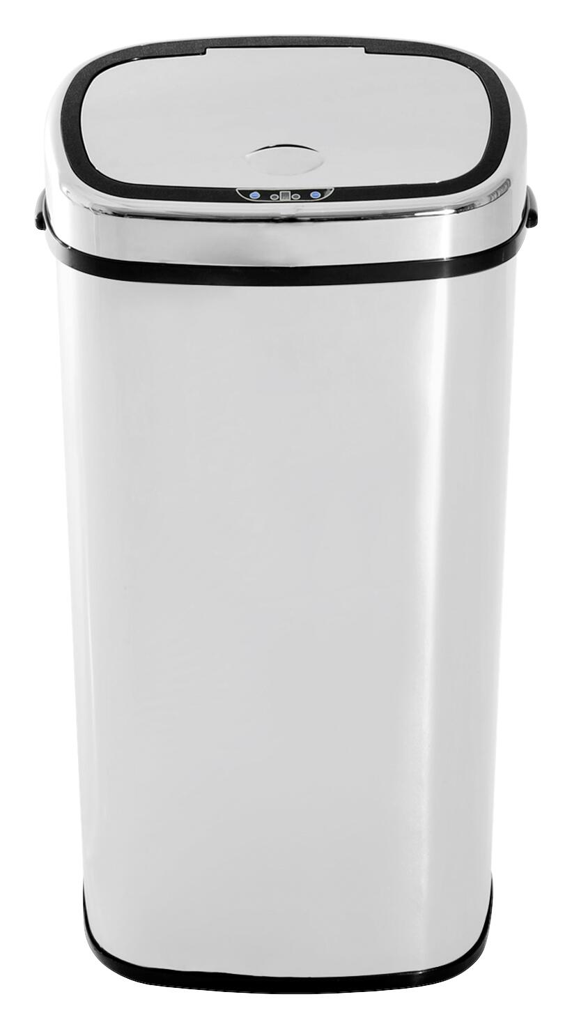 HOMCOM Mülleimer mit Sensor silber B/H/L: ca. 29,5x78x40,5 cm