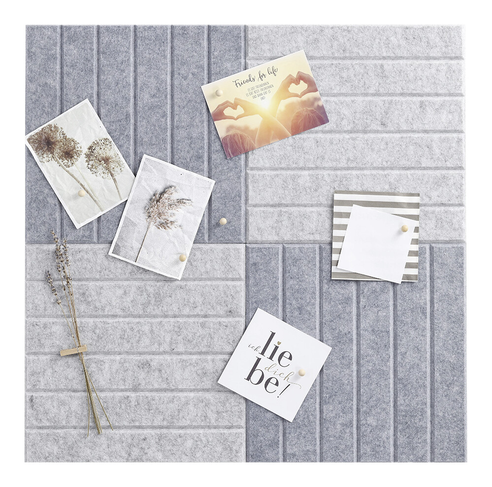 Zeller Pinboard-Set dunkelgrau Mittelgrau B/L: ca. 30x30 cm Zeller Pinboard-Set dunkelgrau Mittelgrau B/L: ca. 30x30 cm