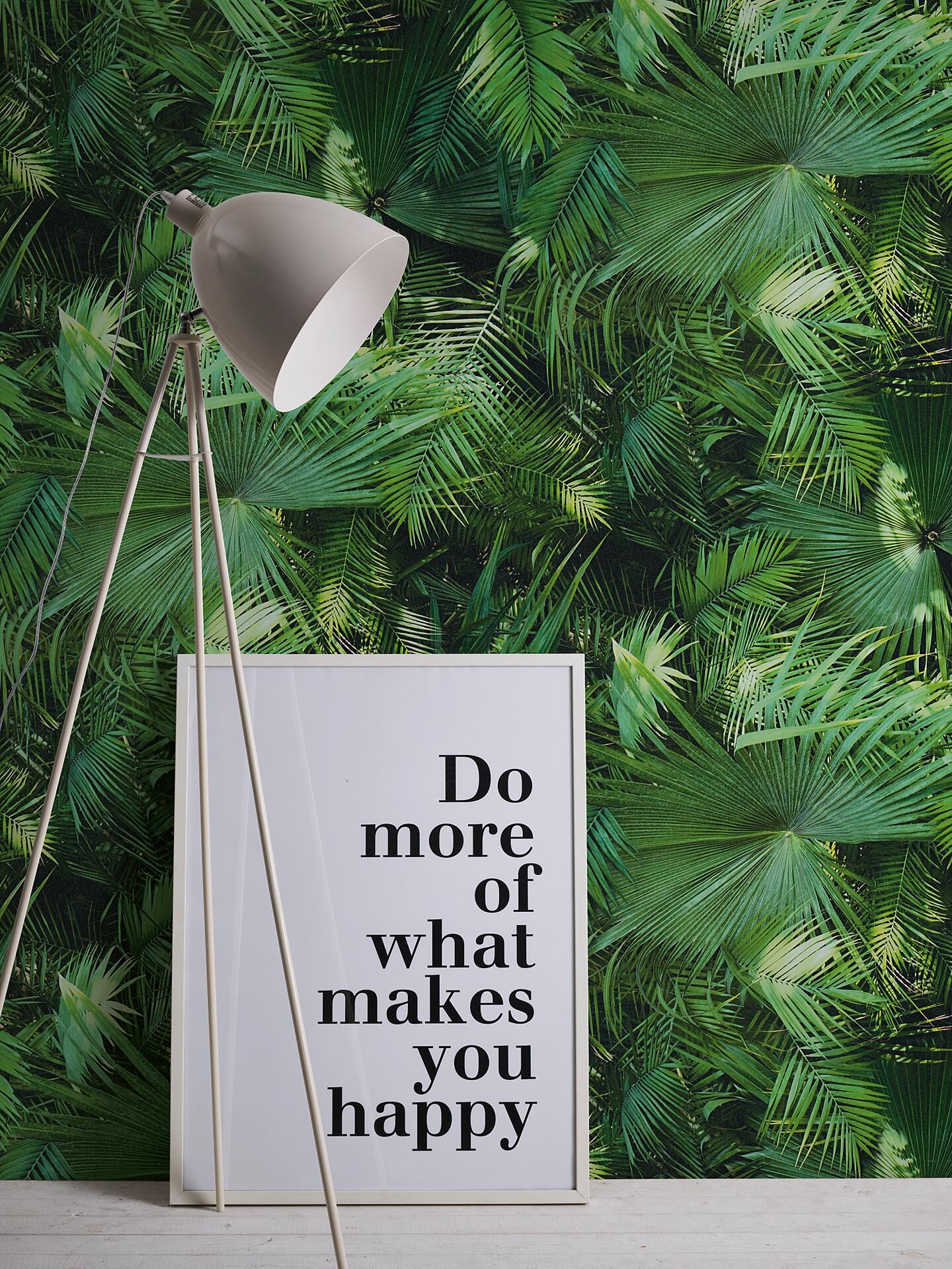 Vliestapete Palmen grün B/L: ca. 53x1005 cm