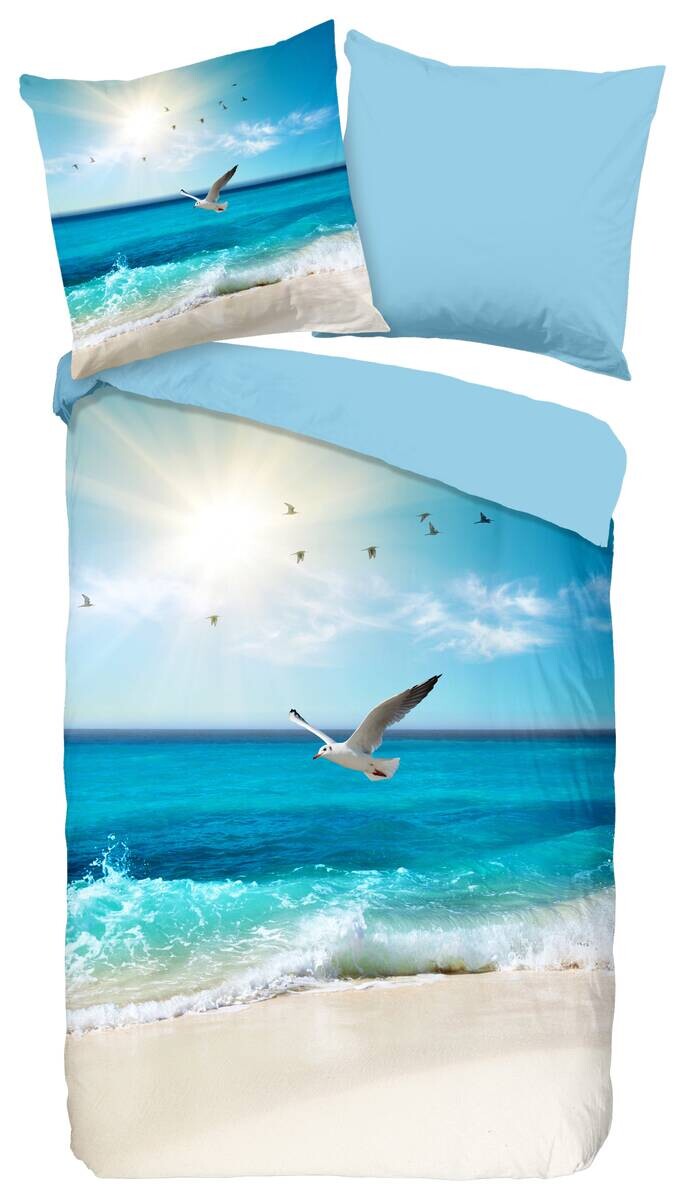 Baumwoll Bettwäsche Sealife Multi Baumwolle B/L: ca. 200x200 cm