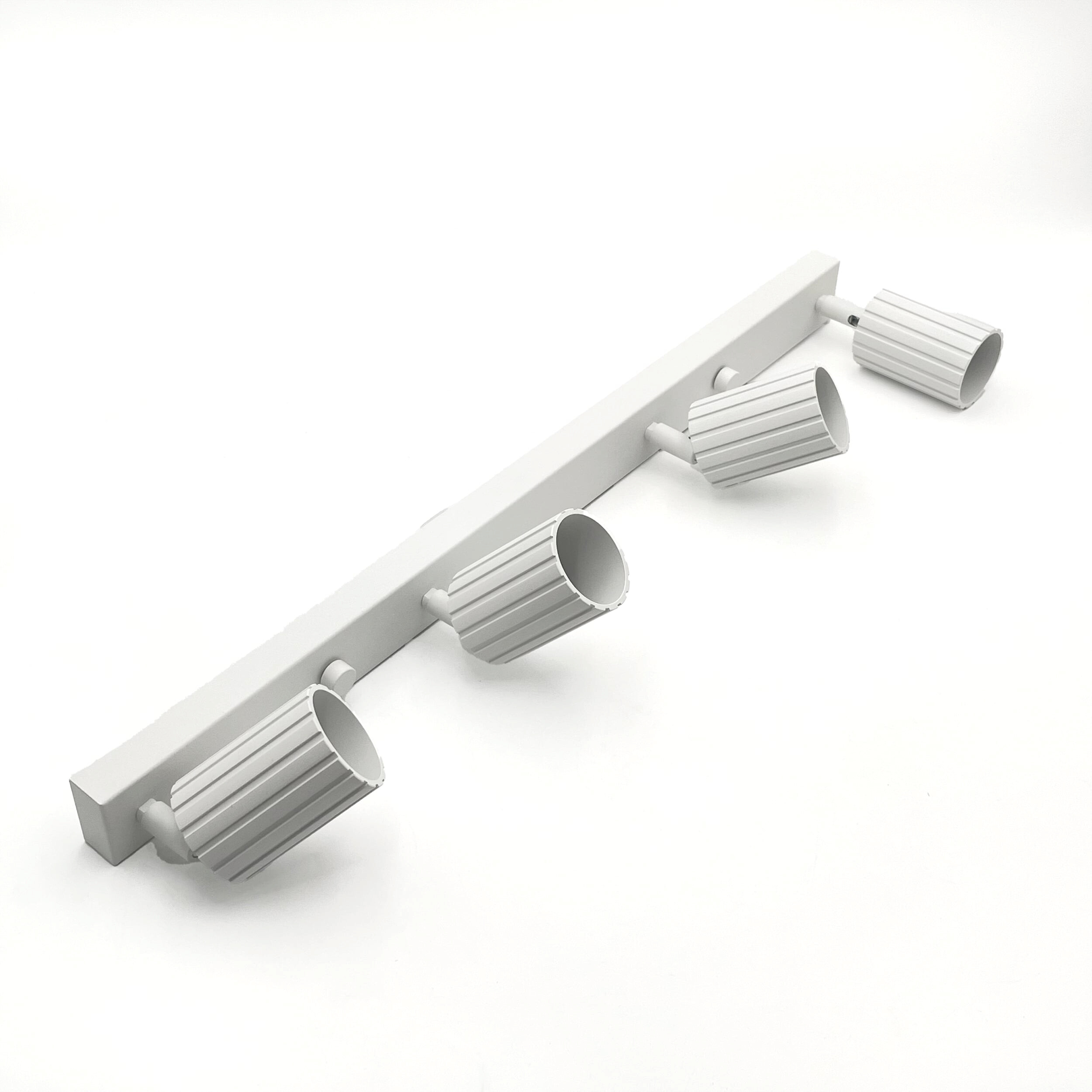 Lamkur Strahler Prisma weiß Stahl B/H/L: ca. 6,5x16,5x81 cm 4 Brennstellen