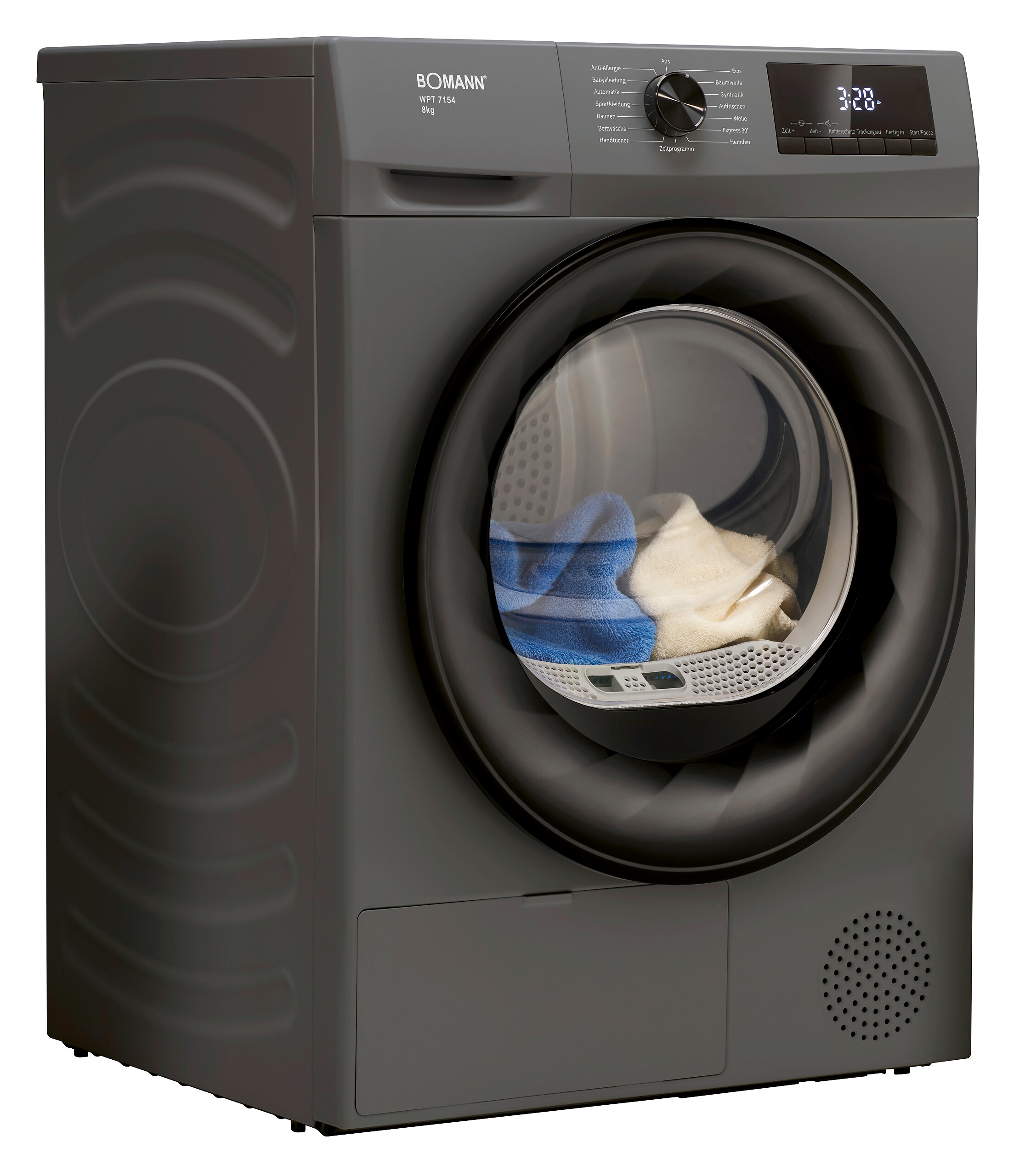 Bomann Wärmepumpentrockner WPT 7154 titanfarbig B/H/T: ca. 59,5x84,5x58 cm ca. 8 kg
