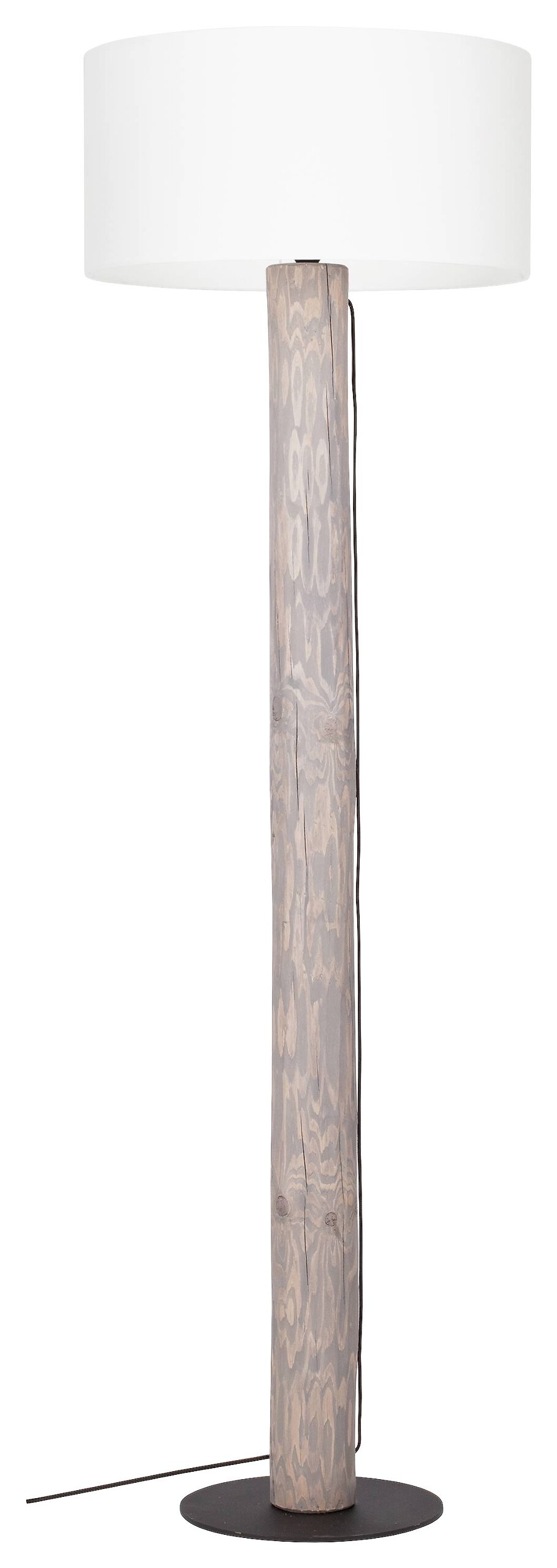 SPOT Light Stehleuchte Tajga weiß grau Textil Kiefer H/D: ca. 161x50 cm E27 1 Brennstellen