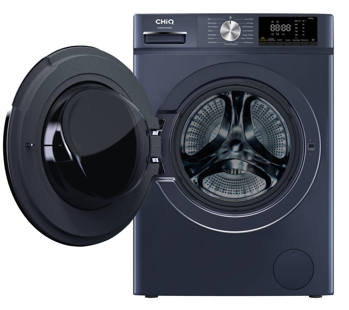 CHiQ Waschmaschine PO8M3XWGABG blau B/H/L: ca. 60x85x53 cm ca. 8 kg