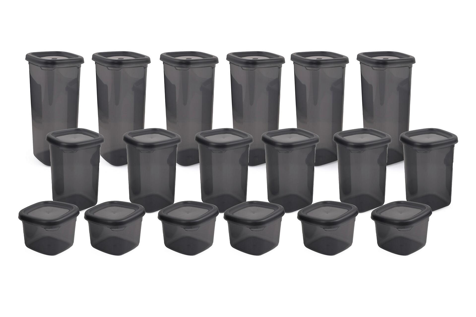 HermiaConcept Vorratsdosenset 18-tlg. grau