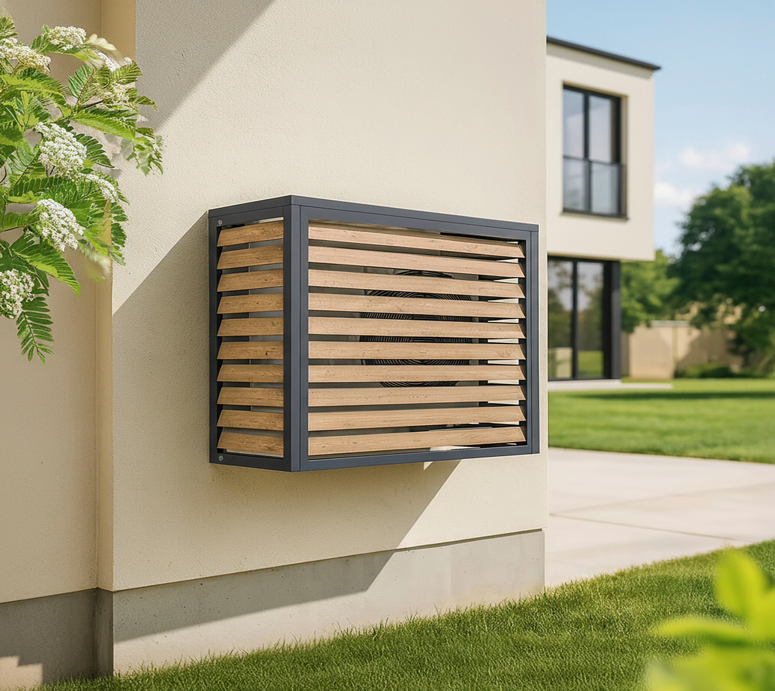 Westmann Verkleidung Wärmepumpe Boxa Holzoptik B/H/L: ca. 100x97x56 cm