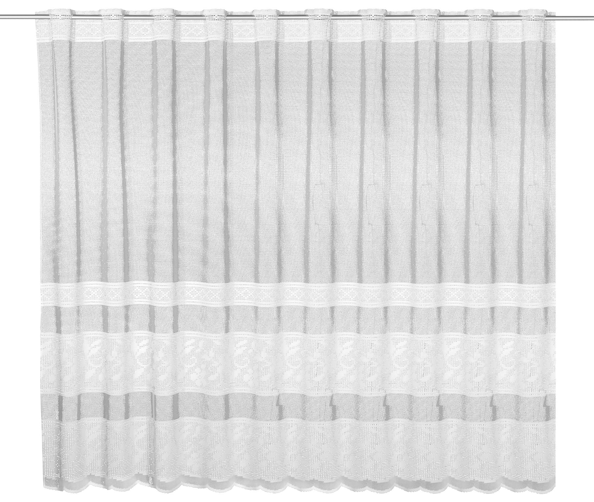 creative lifestyle Scheibengardine Elsa weiß B/L: ca. 150x120 cm