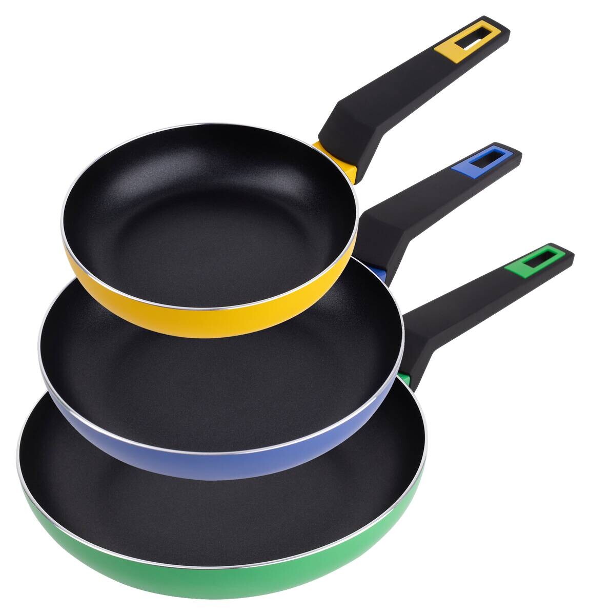 SAN IGNACIO Pfannenset COLORS multicolor Aluminium 3 tlg. SAN IGNACIO Pfannenset COLORS multicolor Aluminium 3 tlg.